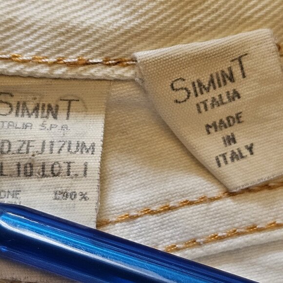 Moschino Jeans White Denim High-Waist Straight Leg - Size 29 - Picture 14 of 16